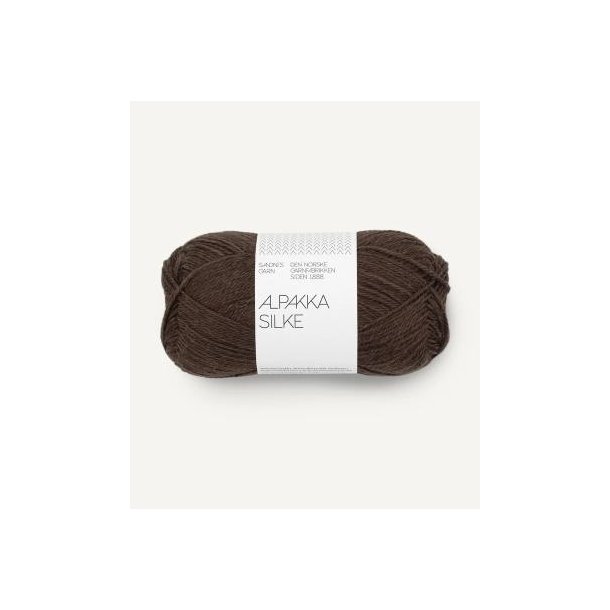 Alpakka silke, chocolate plum