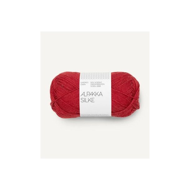 Alpakka silke, Heritage red