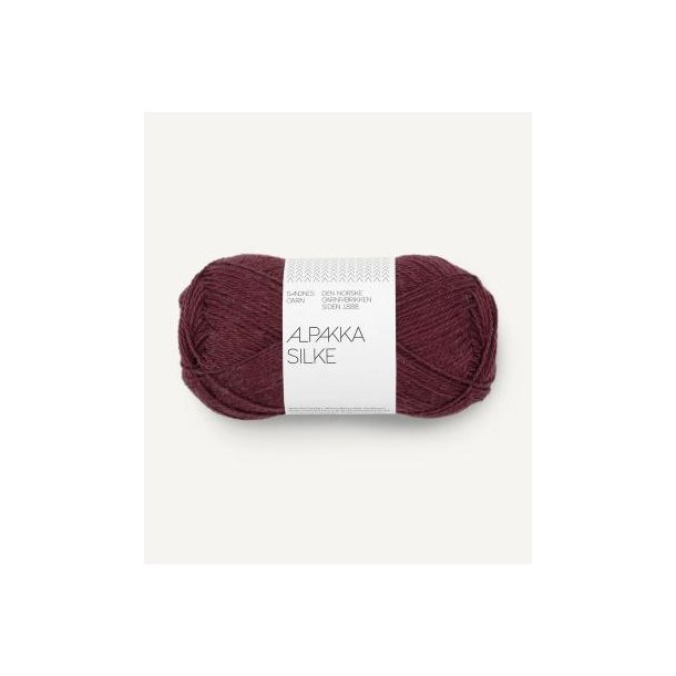Alpakka silke, Burgundy