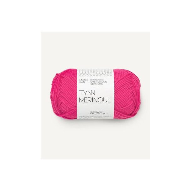 Sandnes Tynn Merinoull, Hot Pink
