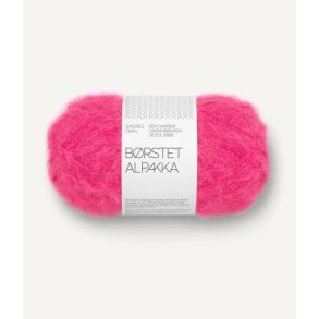 B�rstet alpakka, Hot pink