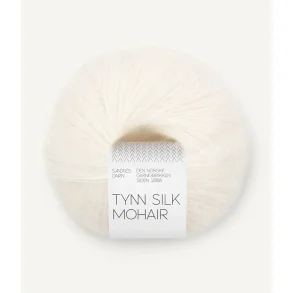 Tynn Silk mohair, True White