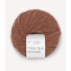 Tynn silk mohair, Pecan Brown