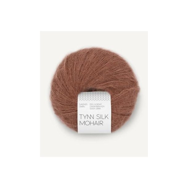 Tynn silk mohair, Pecan Brown