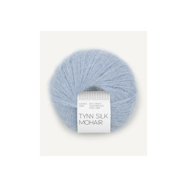 Tynn silk mohair, Brunnera blue