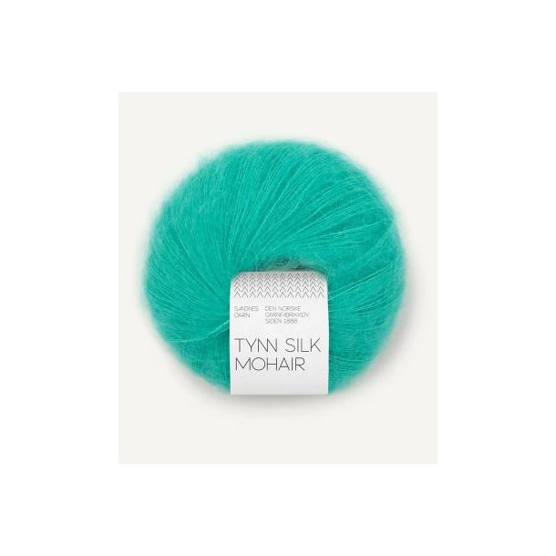 Tynn silk mohair, Spectra green