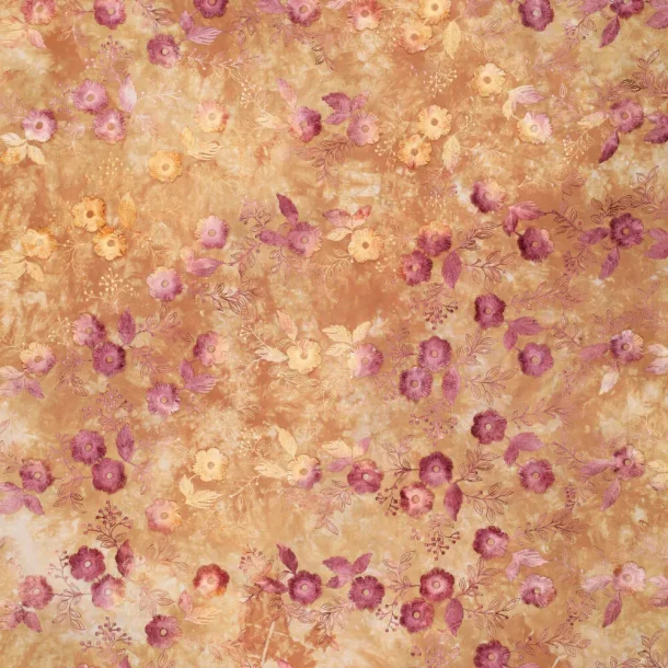 Tie Dye Poppy embroidery, Pink