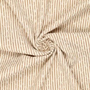 Crinkle Celine Flowers embroidery, Natur