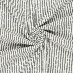 Crinkle Celine Flowers embroiderym Blue