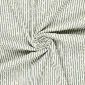 Crinkle Celine Flower embroidery, Light blue