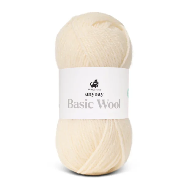 Basic wool, R�hvid