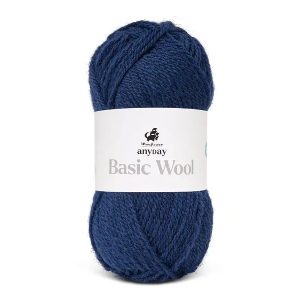Basic wool, Navy