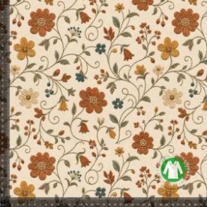 �kotex bomulds jersey, Blomsterranker