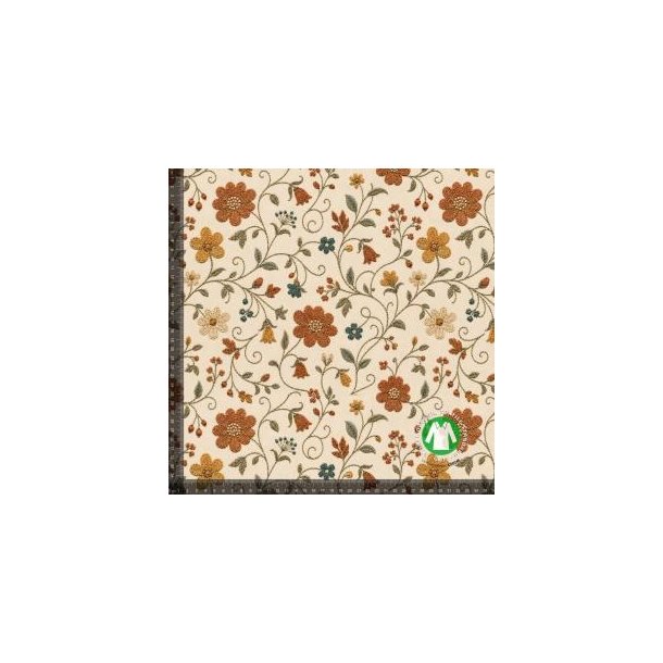 �kotex bomulds jersey, Blomsterranker