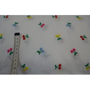 Bomuld hvid Kirseb�r