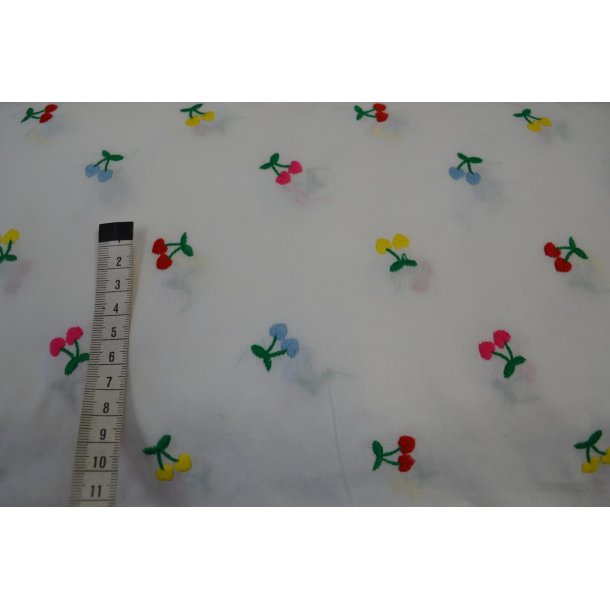 Bomuld hvid Kirseb�r