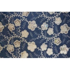 Lace embroidery, Flora
