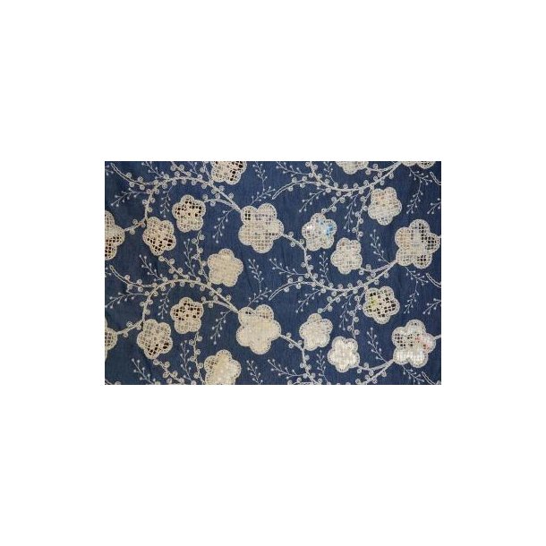 Lace embroidery, Flora