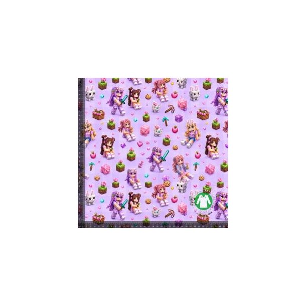 �kotex bomulds jersey, Pixel piger lavendel