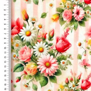 Viscose jersey Heavy digital , Blomster