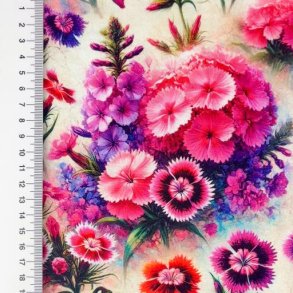 Viscose jersey Heavy digital , Blomster