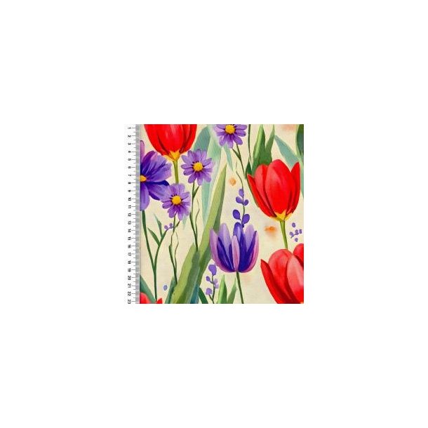 Viscose Heavy digital Blomster