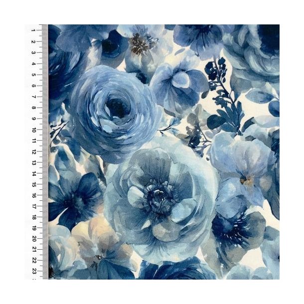 Heavy Viscose jersey, Blomster