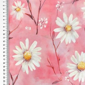 Heavy viscose jersey, Flowers