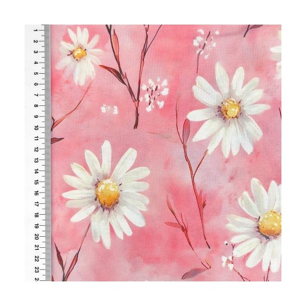 Heavy viscose jersey, Flowers