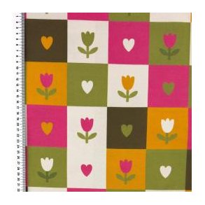 �kotex bomulds jersey, Tulipaner