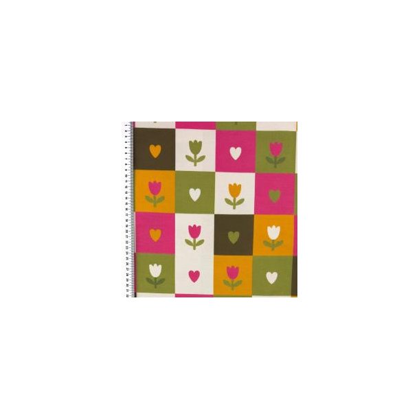 �kotex bomulds jersey, Tulipaner