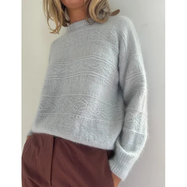 Porcelain Damask sweater