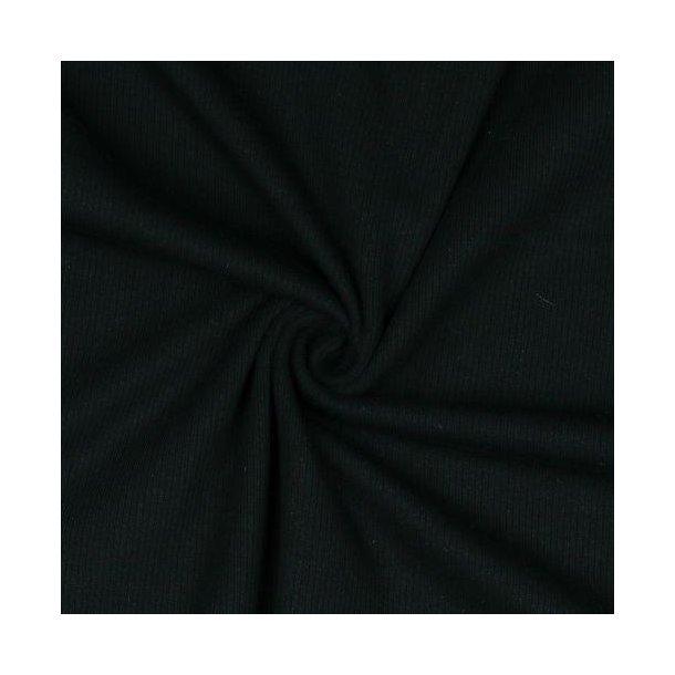 Rib jersey Black