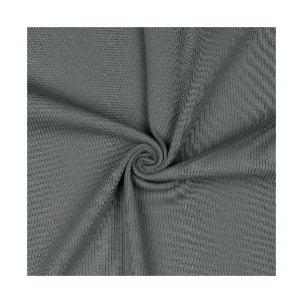Rib jersey Rock grey