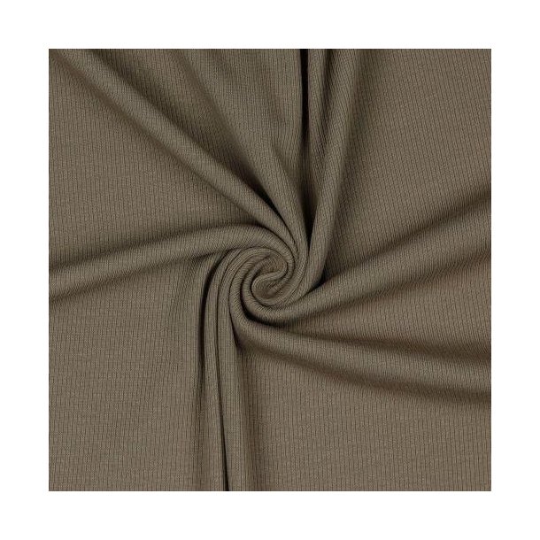 Rib jersey Taupe