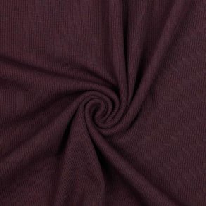 Rib jersey, Aubergine