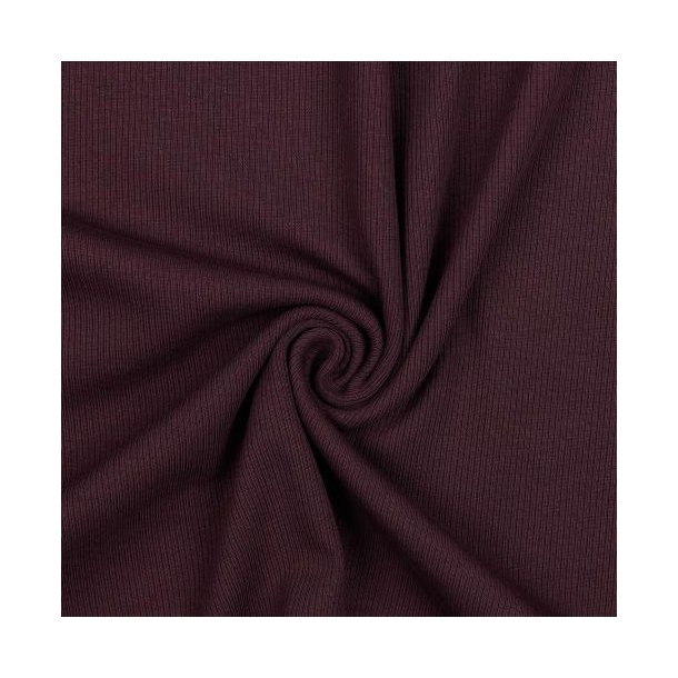 Rib jersey, Aubergine