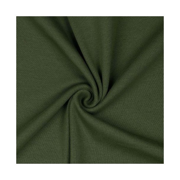 Rib jersey Army green