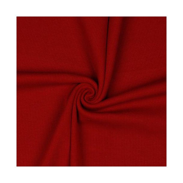 Rib jersey Dark red