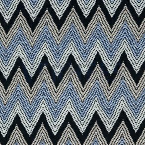 Soft skin polyester jersey m/Zig Zag m�nster