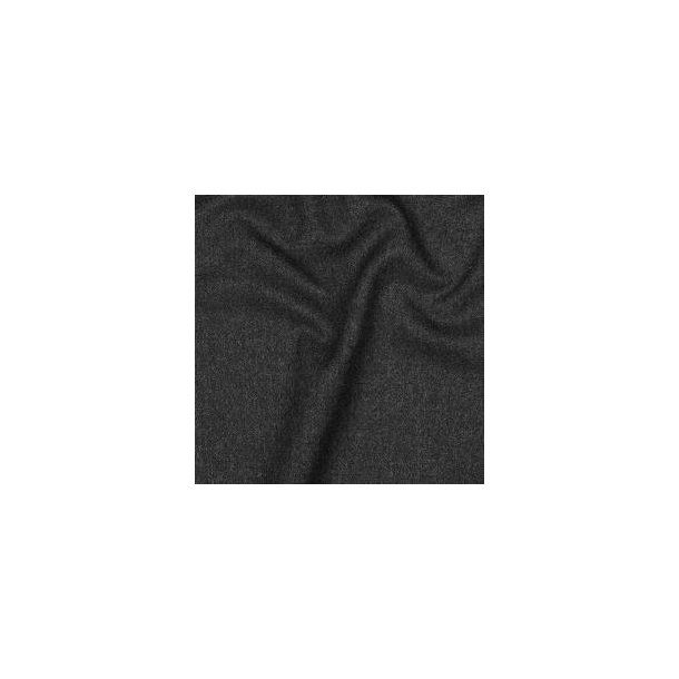 Viscose gabardine brushed stretch, Dark grey melange