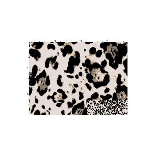�kotex bomulds jersey m/Leopard print