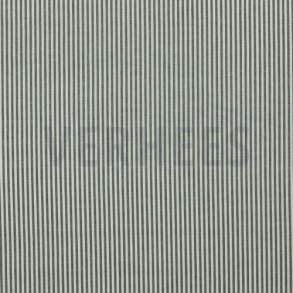 Yarn dyed stripe 3 mm, Dark green