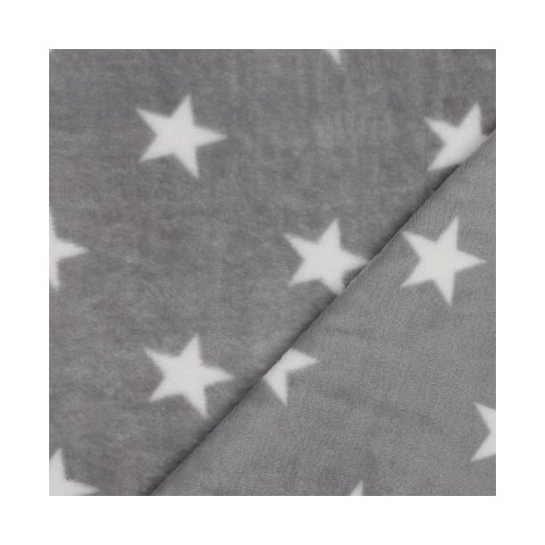 Fleece Stars, Grey/light grey
