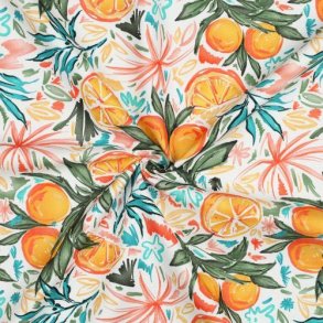 Canvas digital Oranges, White