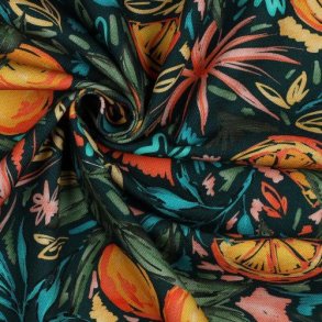 Canvas digital Oranges, Dark green