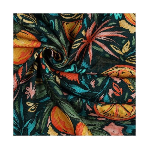 Canvas digital Oranges, Dark green