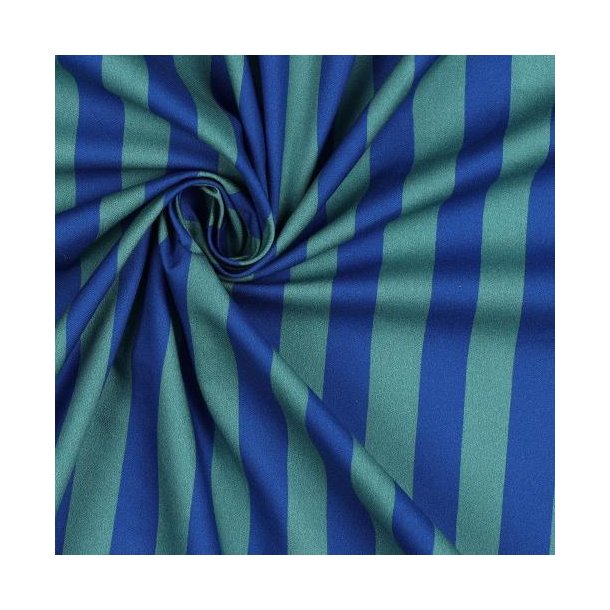 Fine poplin Vehicles, Cobalt/Sage