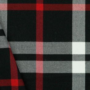 Tartan check, Black/white/red