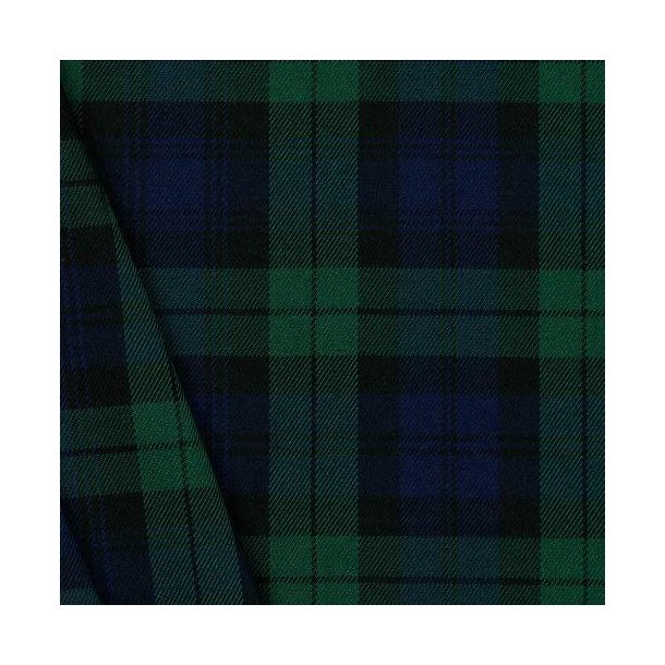 Tartan check, Black/blue/green